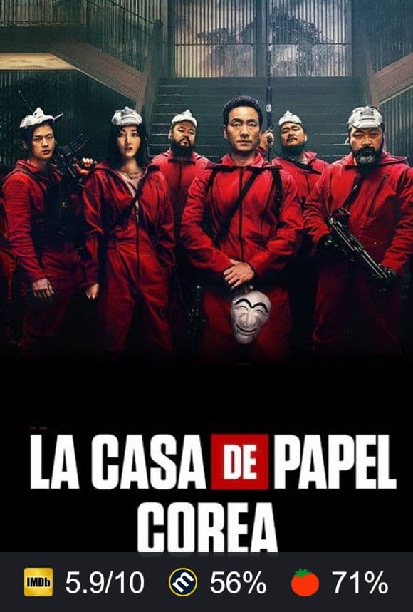 Cartel de La casa de papel: Corea