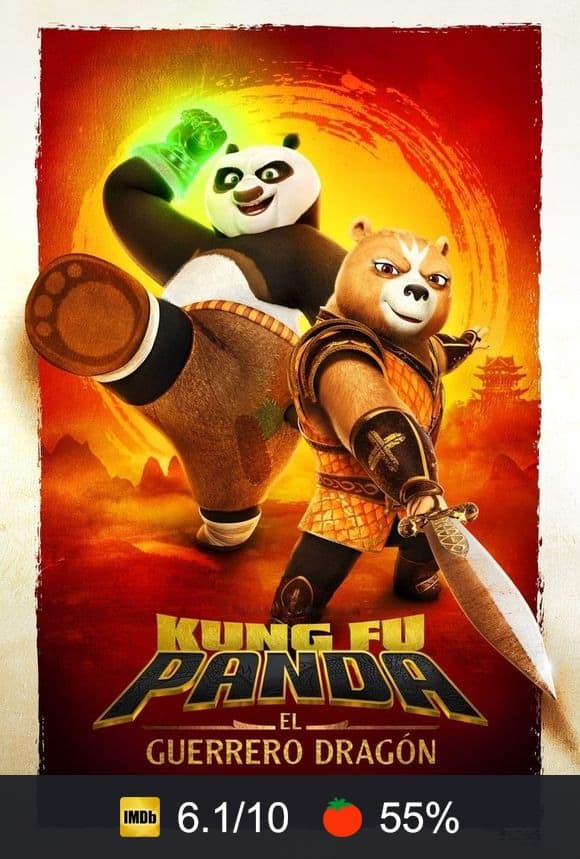 Cartel de Kung Fu Panda: El caballero del dragón