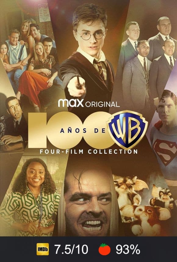 Cartel de 100 años de Warner Bros