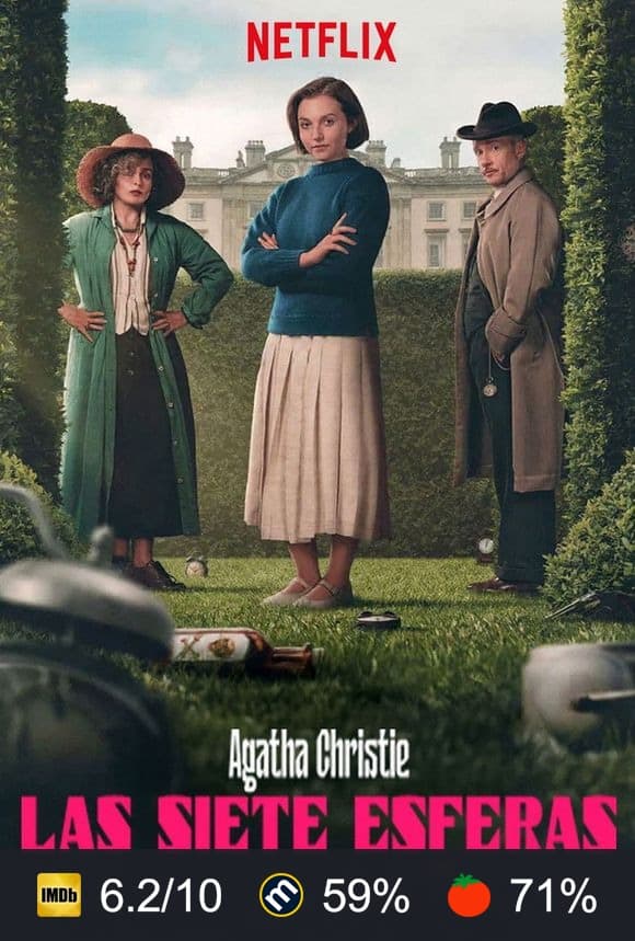 Cartel de Agatha Christie: Las siete esferas