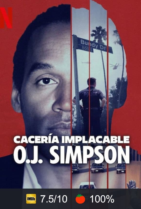 Cartel de Cacería implacable: O. J. Simpson