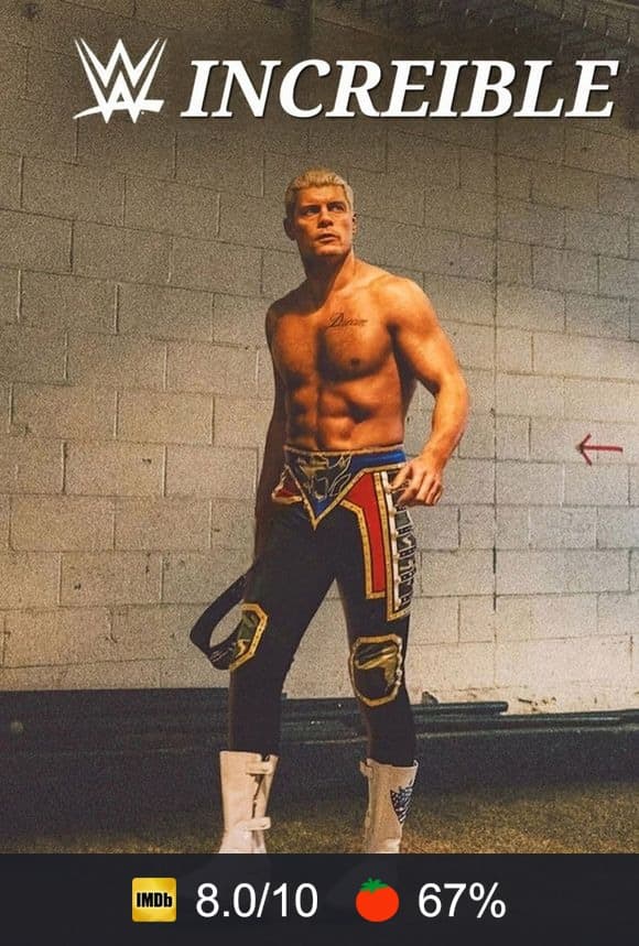 Cartel de WWE: Increíble